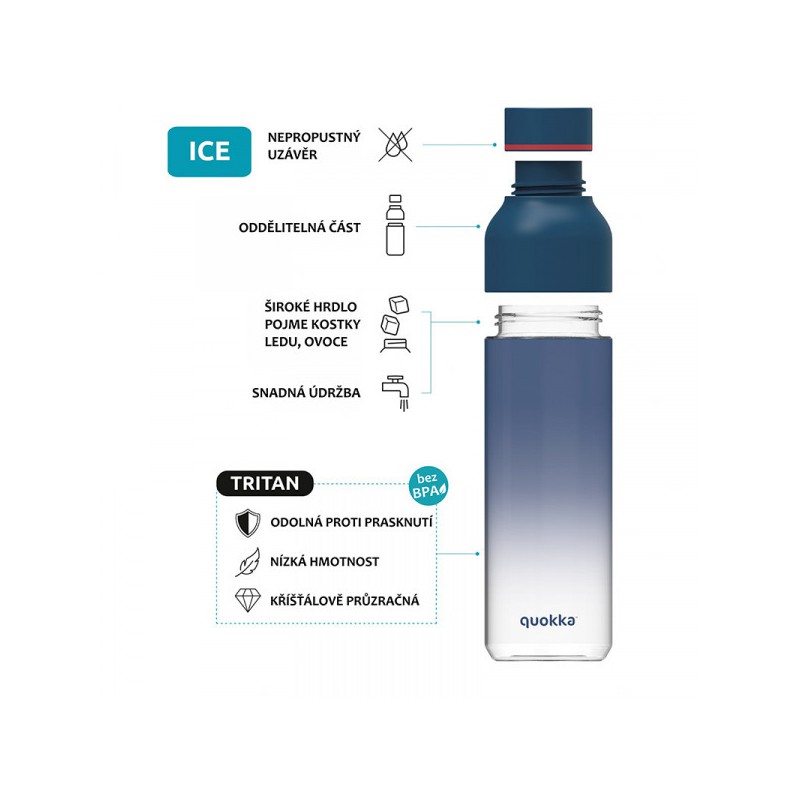 Dětská  láhev Ice, 430 ml, Quokka, indian