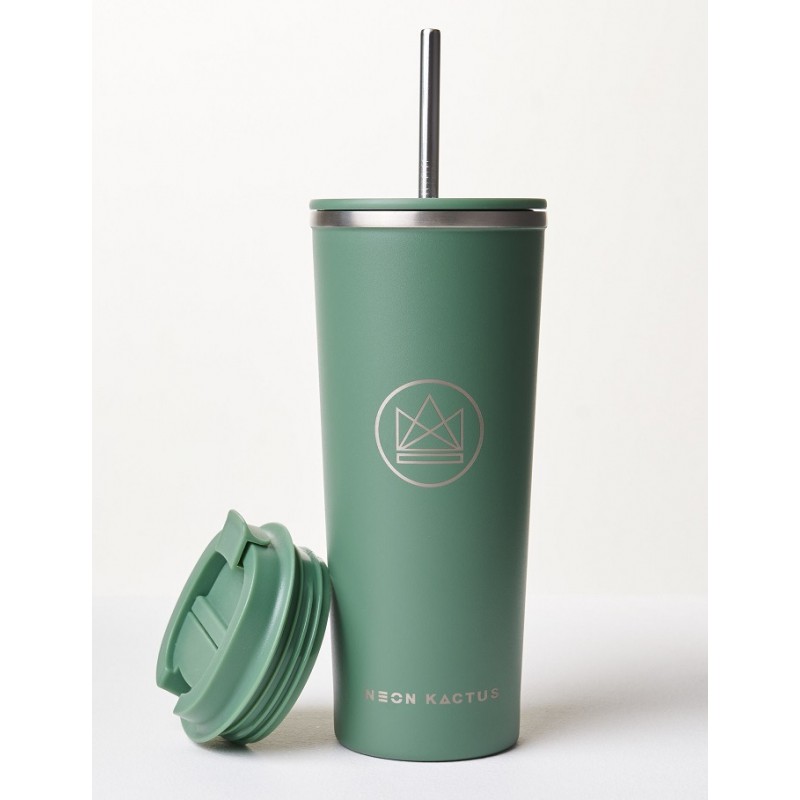 Designový nerez pohár, 710 ml, Neon Kactus, zelený