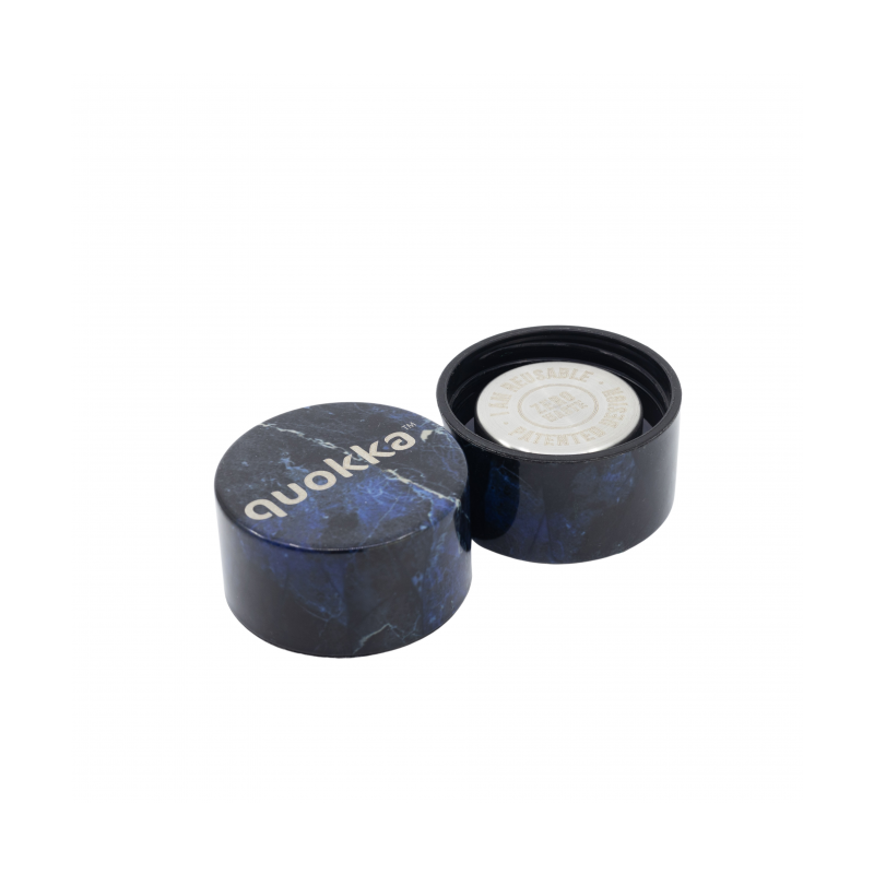 Nerezová láhev Solid, 630 ml, Quokka, black marble