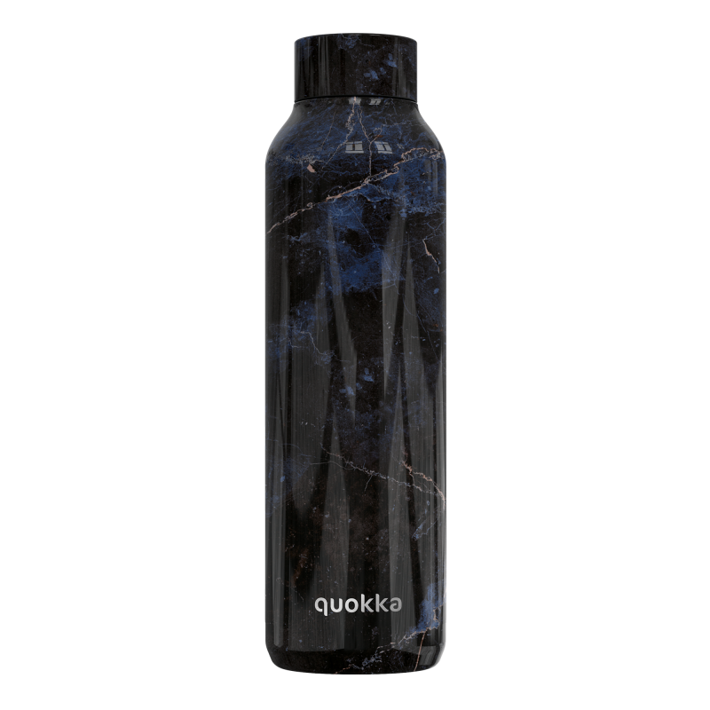 Nerezová láhev Solid, 630 ml, Quokka, black marble