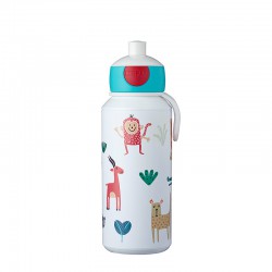 Dětská láhev na vodu s pítkem,400ml,Mepal,zvířátka
