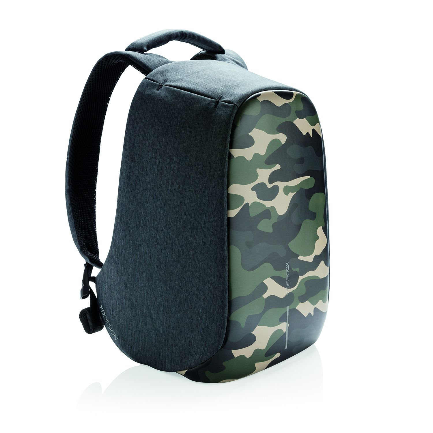 Levně Městský bezpečnostní batoh, Bobby Compact Print, 14", XD Design, camouflage green